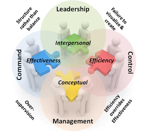 Dangers of ineffective of Command, Control, Management, and Leadership processes, when one or two are too strong